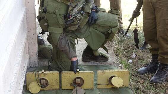 המטען לאחר נטרולו // צילום: דובר צה"ל